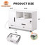 Classeur en bois mobile de 36,6 po avec tablettes et station de charge Cambrie-1093158287