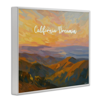 «California Dreamin 'Mountains», estampe numérique, conception par Amelia Noyes