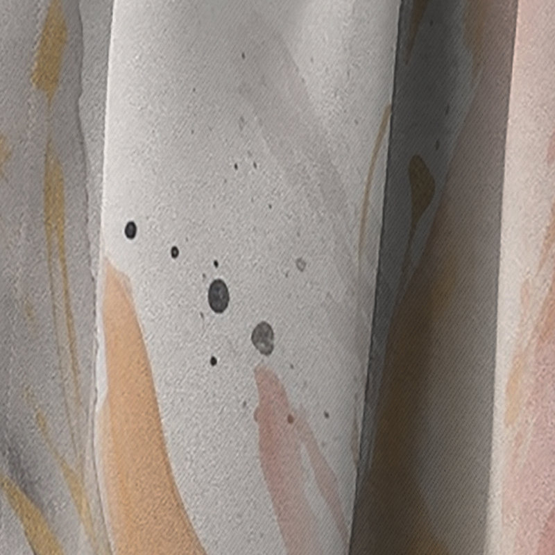 Kristen - Abstract Marble Blackout Curtain - 1 Panels, 52" W x 84" L