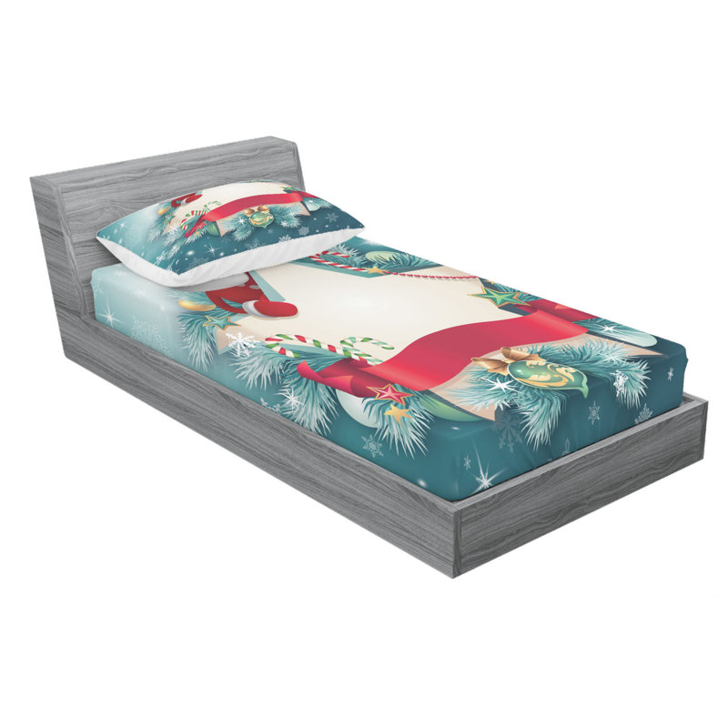 Microfiber Sheet Set, Twin Sheet Set with Fitted Sheet