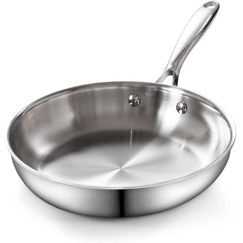 Poêle à frire 8 po en acier inoxydable standard de Cooks