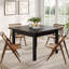 Table de salle à manger carrée en bois pour 4-398344808