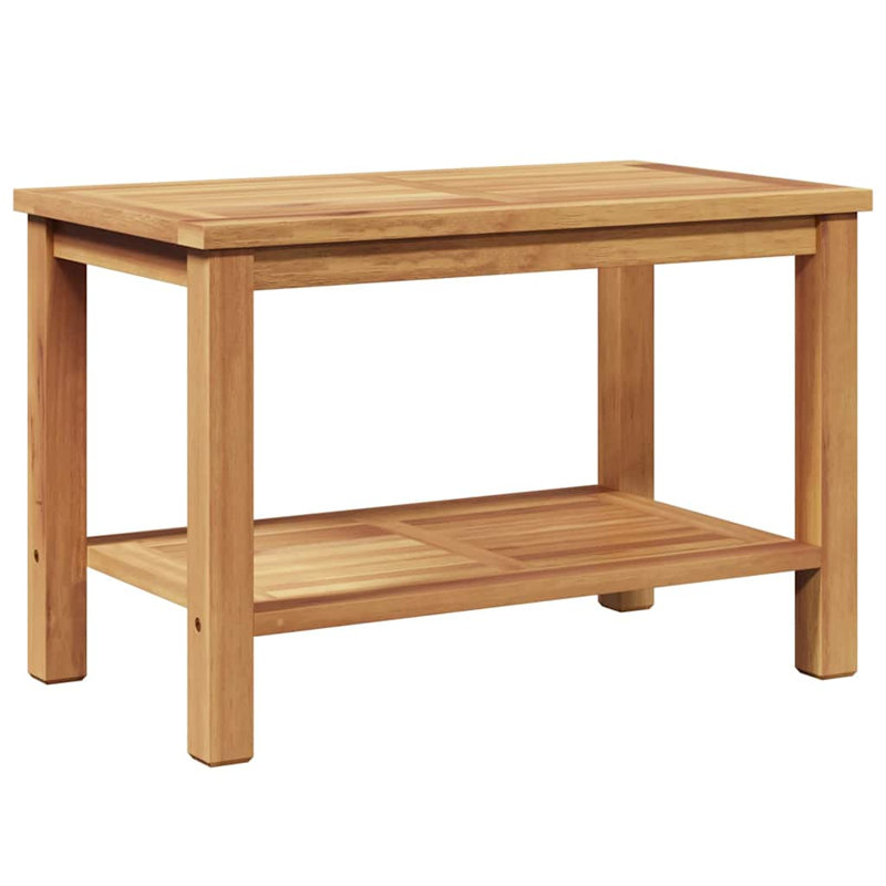 vidaXL Coffee Table Brown 70 x 40 x 45 cm Solid teak wood, 17.7" H x 27.6" L x 15.7" W