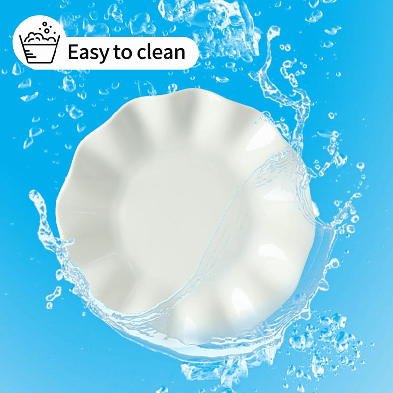 6 Inch Porcelain Appetizer Plates Set Of 18, Small Dinner Plates