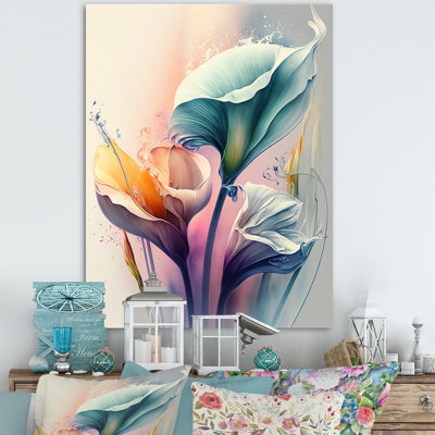 «Colorful Cally Lilies II», reproduction sur toile
