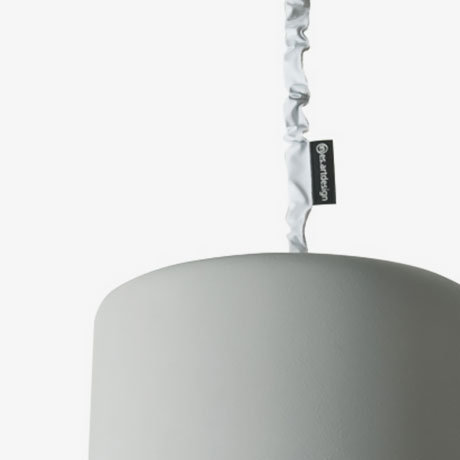 1 - Light Chrome Single Pendant, Grey/Red