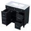 Ensemble de meuble-lavabo 36 po avec comptoir de lavabo, lavabo simple, meuble-lavabo avec porte à fermeture douce et 3 tiroirs