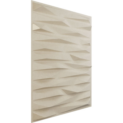 L 19 5/8 po x H 19 5/8 po Panneau mural décoratif EnduraWall 3D entreprise, brume métallique perlée universelle (couvre 2,67 pieds carrés)