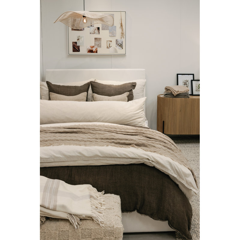 Down Blend Medium Body Pillow, Light Blue