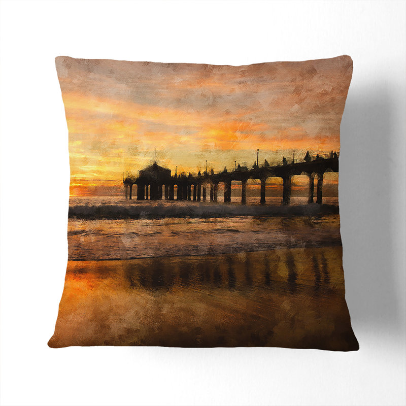 Square Throw Cushion, Stone, 55cm H x 55cm W x 20cm D