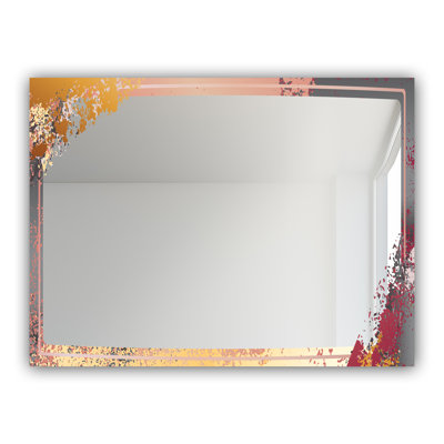 Cadre doré et rose 11 - Miroir Glam - Miroir mural moderne