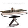 ALLNICEDT Modern Rectangular Microlite Stone Dining Table | Wayfair