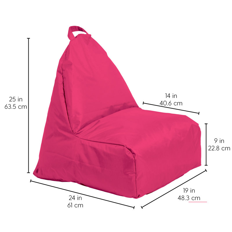 Petit fauteuil à billes Cali, Nylon framboise