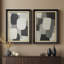 «Neutral Geometric Shapes», ensemble de 2 reproductions d'art mural encadrées de qualité supérieure sur papier 26 po x 36 po-1406290441