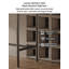 Coiffeuse italienne minimaliste en bois massif avec plateau rabattable et revêtement en cuir de selle pour chambre à coucher