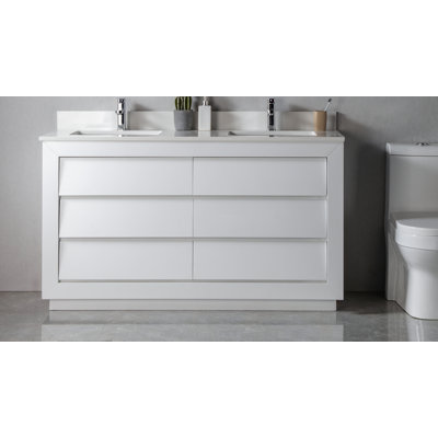 Ensemble de meuble-lavabo double 60 po Jaydence