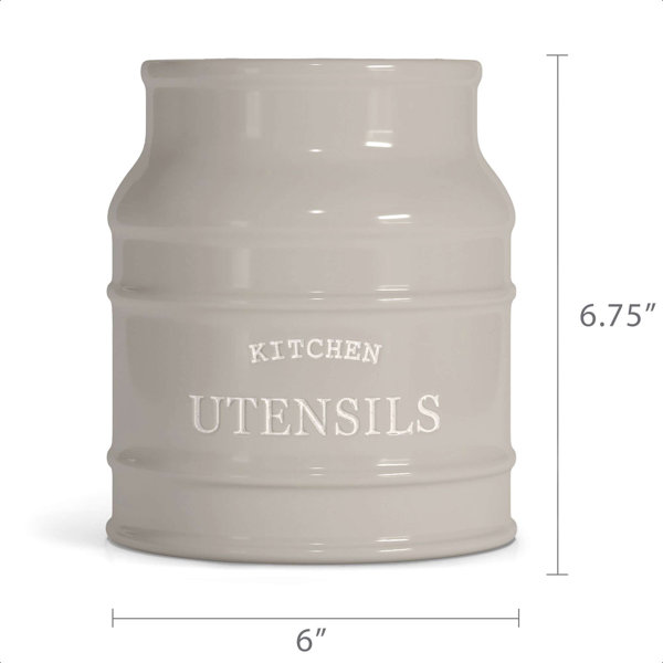 Barnyard Designs Kitchen Utensil Holder for Countertop Farmhouse Uten