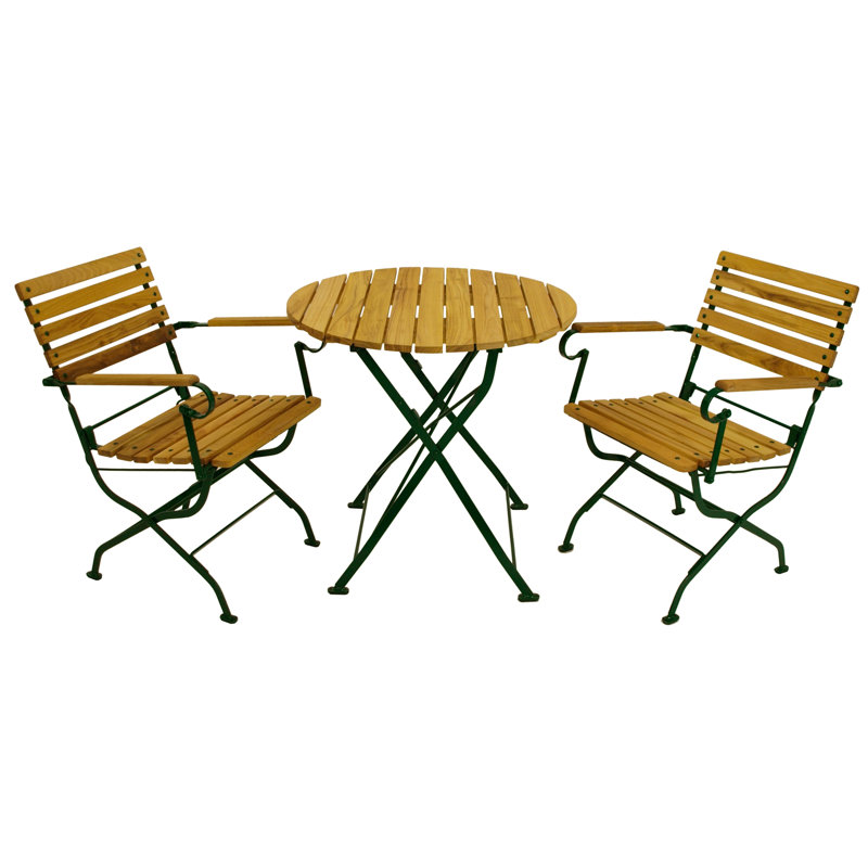Storrs 2 - Person Patio Dining Set with, Green