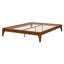 Base de lit plateforme en bois avec support à lattes-1051670152