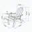 HDPE Folding Adirondack Chair with Cup Holder - White-1371452898
