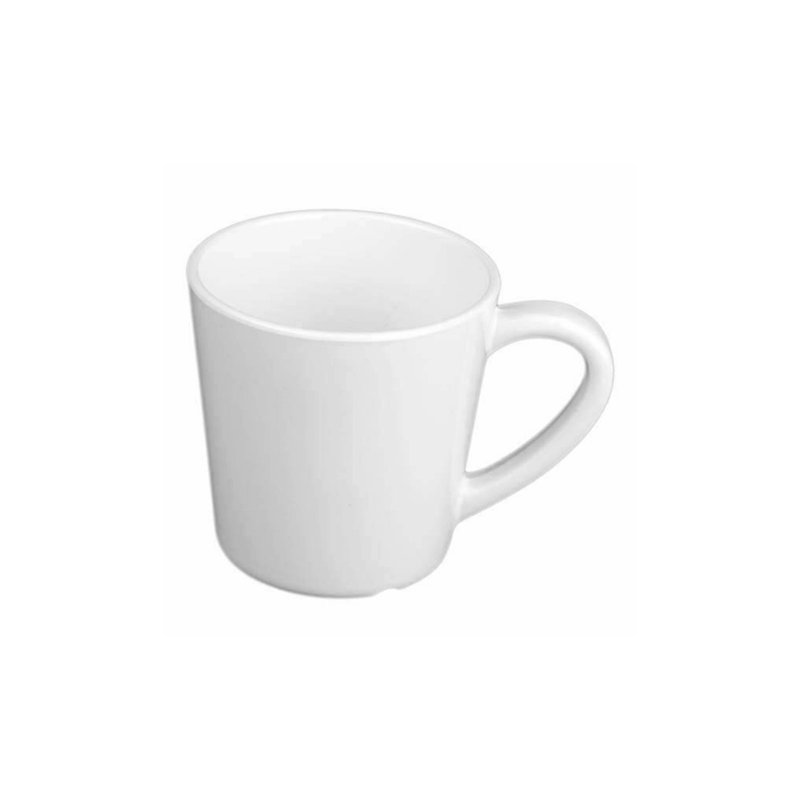 Grande tasse en mélamine 7 onces, Blanc