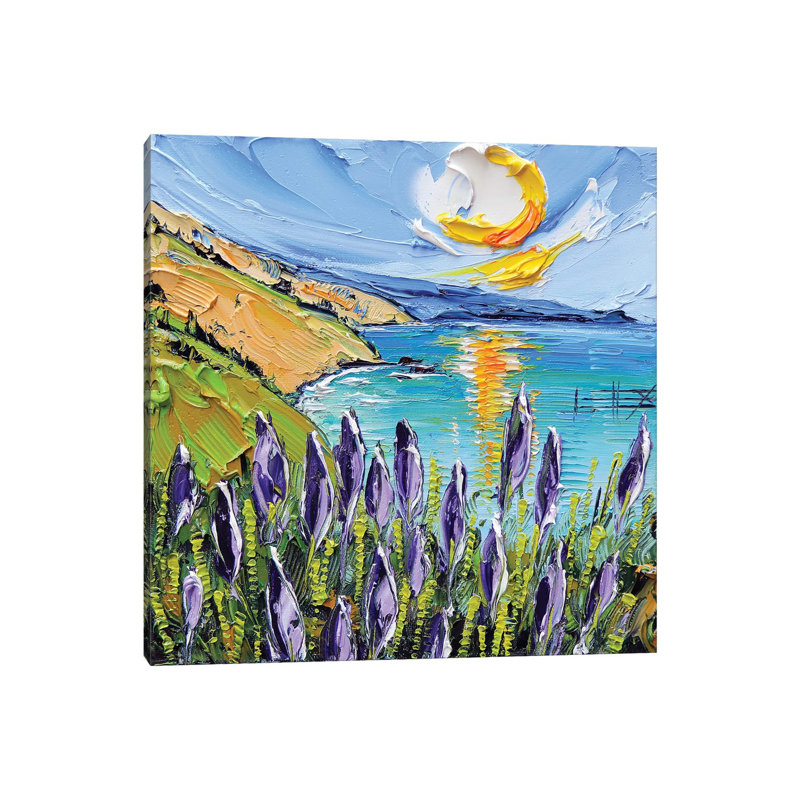 From Big Sur, With Love by Lisa Elley - Wrapped Canvas Painting, 66.04 cm H x 66.04 cm W x 3.175 cm D