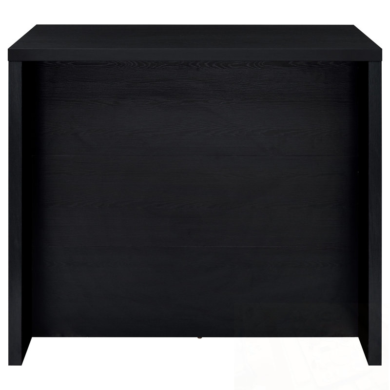 Armoire de rangement à vin en bois avec tablette ouverte