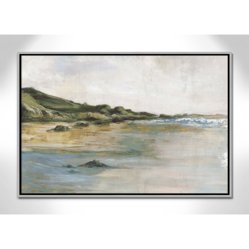 «Cordoba Tide’s Edge» par, Argent argent, H 25,5 po x l 37,5 po