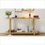 Table basse minimaliste en placage de frêne pour vestibule - Design incurvé, peu encombrant Assemblage facile