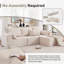 Canapé modulaire en velours côtelé modulaire Boneless-2105455528