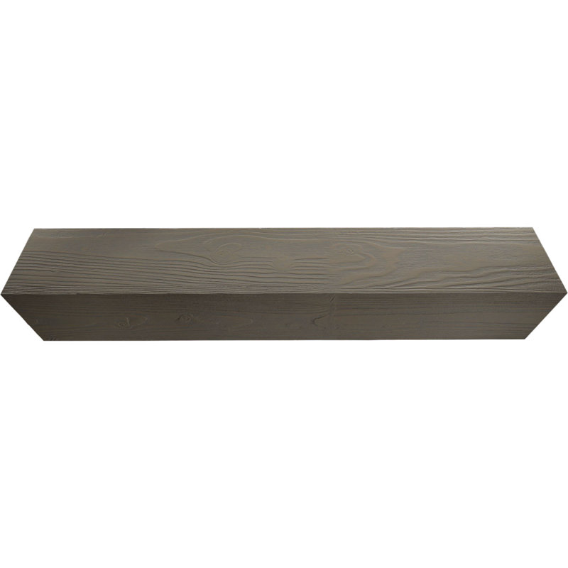 Poutre de plafond à 3 côtés en faux bois Endurathane sablé (poutre en U), H 10 po x l 6 po, Chêne des récoltes, 10 pi L