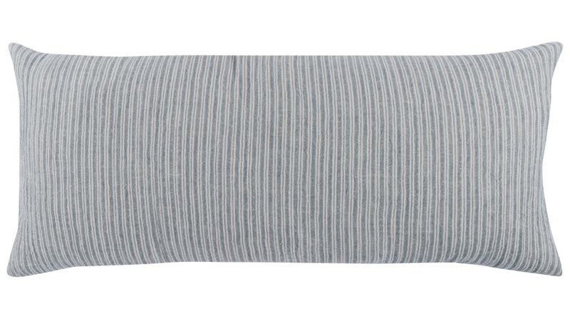 Camille Rectangular Throw Pilow, Ash Blue