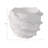 Pottery & Cement Planter With Sculpted Textured Design For Indoor Outdoor Home & Garden Decor - 5" White