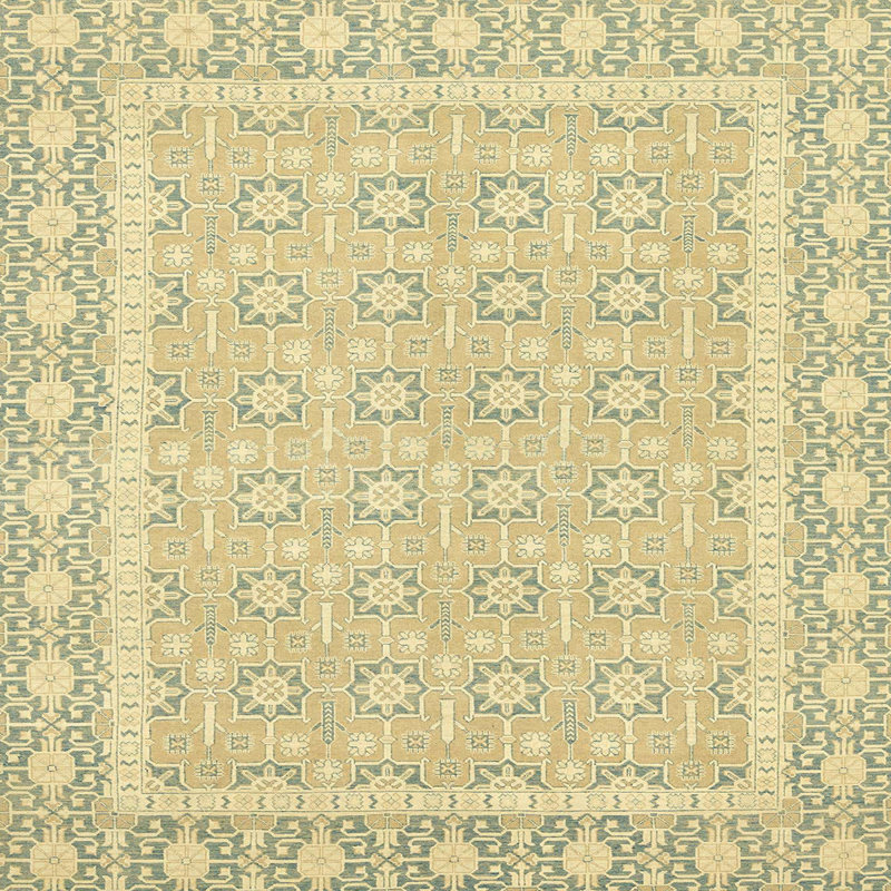 Tapis abstrait moderne 2746, Carré 6 pi