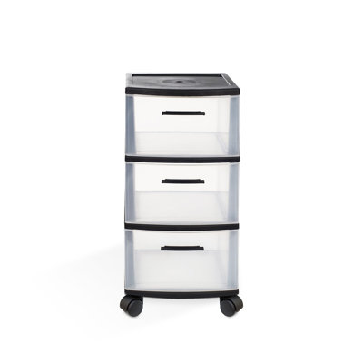 3-Drawer Storage Drawer / Cabinet in Black