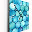 Horloge murale géométrique moderne surdimensionnée turquoise à symétrie circulaire-99633052