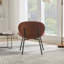 Chaise longue en cuir noir Mid-Century