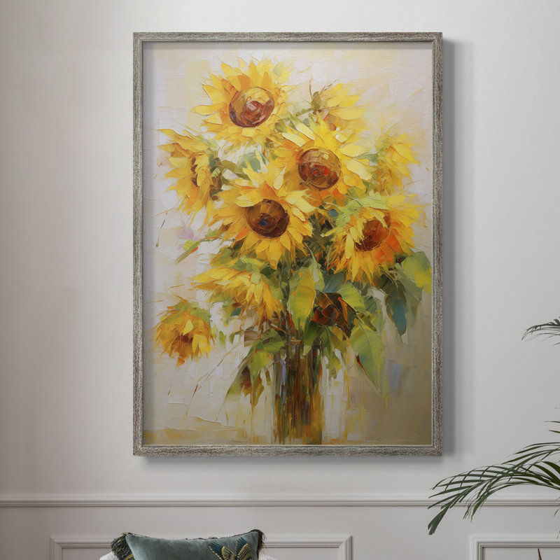 Reproduction encadrée FLORAL Series CDLXII - bois massif, H 15 po x l 12 po