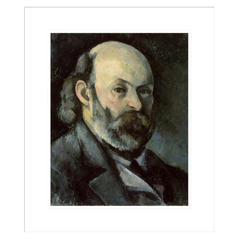 Autoportrait par Paul Cézanne, impression giclée sur cadre, H 20,78 po x l 17,75 po
