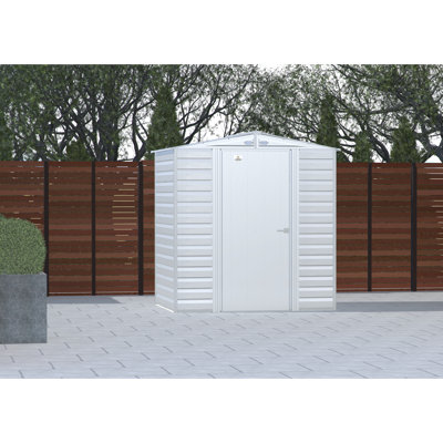 Remise de rangement en acier Select, 6 x 5, gris flûte