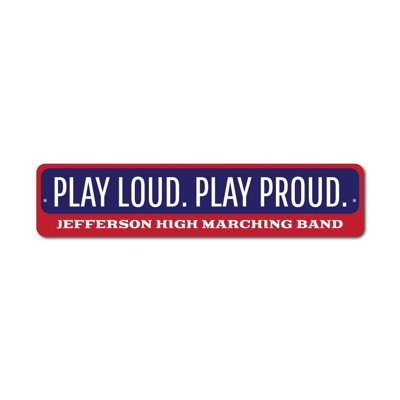 Play Music Custom Aluminum Sign