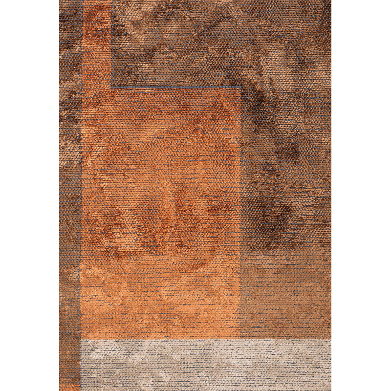 Tapis abstrait à panneaux abstraits, Rectangle 7 pi 10 po x 9 pi 10 po