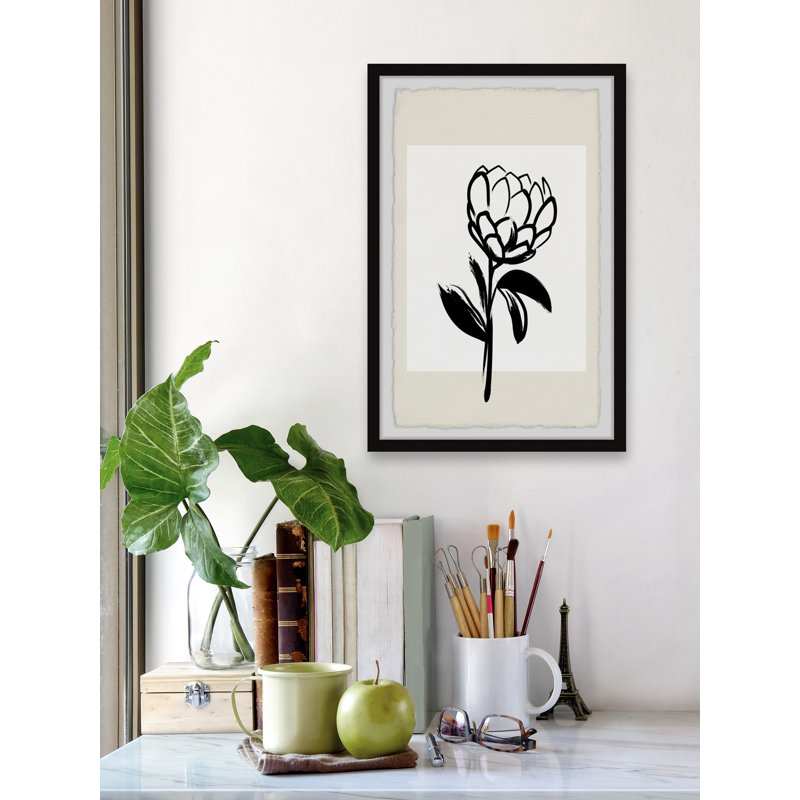 «I See A Flower», reproduction encadrée, H 12 po x l 8 po x P 1,5 po