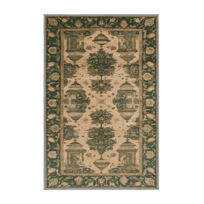 Tapis brun lavable à la machine