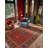 Guria Red/Brown Oriental Machine Printed Cotton Chenille Area Rug-946542961