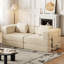 72.4''Corduroy Convertible Folding Compressed Sofa Bed with Storage Pockets-563702113