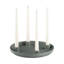 Advent 1.38" Stoneware Tabletop Candelabra-2099227831