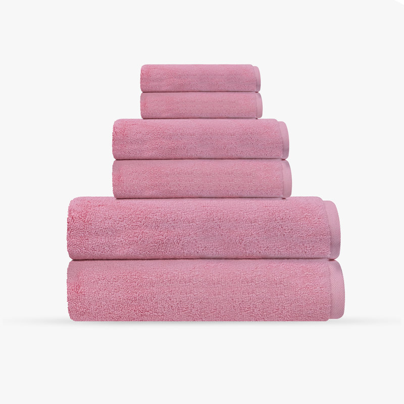 Ensemble de serviettes 6 pièces Mac, Rose
