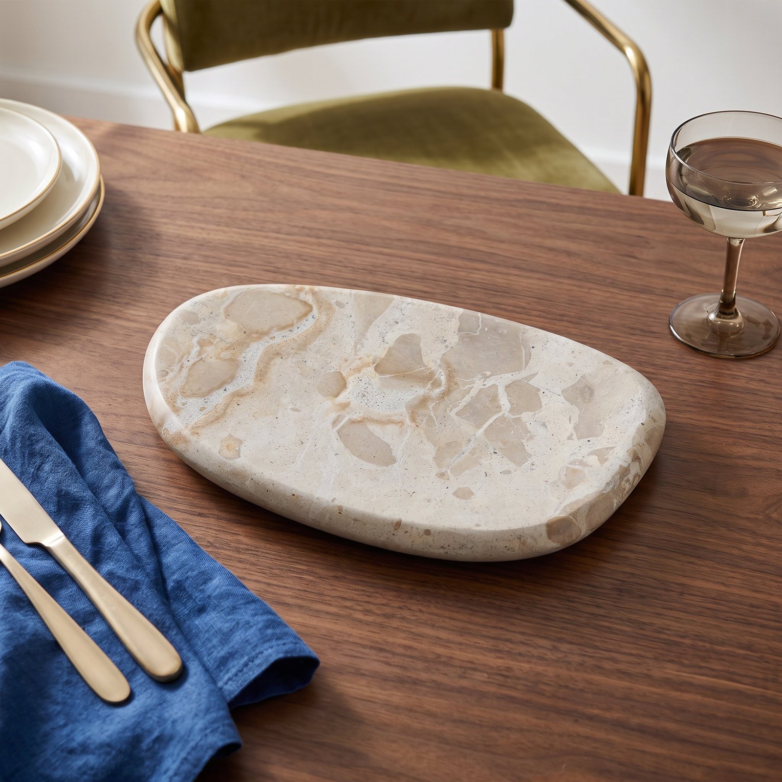 Genuine Marble Serving Dish