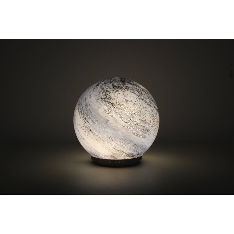 Glass Tabletop Candle Accessories, Violet/Sandy White